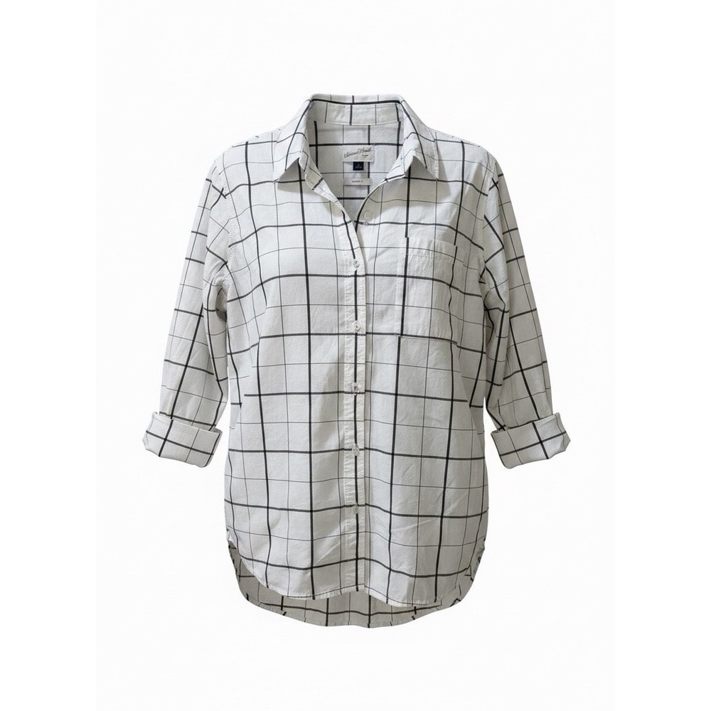 Universal Thread Long-Sleeve Collared-Neck Button-Down Shirt Size: M NWT